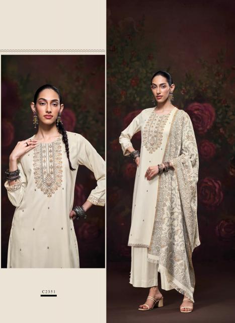 Ganga iktara dress material designs in pune city wholesale shop